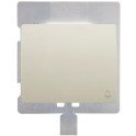 Tecla pulsador timbre serie Mega IP44 blanco satín