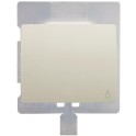 Tecla pulsador luz serie Mega IP44 blanco satín