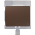 Tecla pulsador luz serie Iris IP44 chocolate