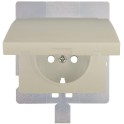 Tapa articulada para base enchufe seguridad IP44 serie Mega blanco perla mabe