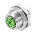 Conector IE-PCBR-M12X-S-180 para placa circuito impreso