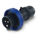 Clavija OPTIMA 2P+T 125A 200-250V azul