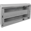 Caja distribución 410x270x68mm 38 elementos con tapa gris