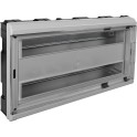 Caja distribución 410x270x68mm 38 elementos tapa gris