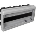 Caja distribución 348x188x55mm 18 elementos tapa gris