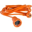 Prolongador 10m clavija 7000 base 6707 naranja