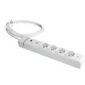 Prolongador con 4 tomas 2P+T 16A 250V con interruptor luminoso 1,5m de cable H05VV-F 3G1,5mm² con protección de sobretensione