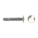 Tornillo para aluminio cabeza baja FST 3.5x9.5mm lacado blanco