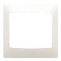 Placa 2 elementos horizontal serie Coral sin bastidor en blanco