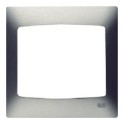 Placa 1 elemento horizontal serie Coral sin bastidor en gris sombra