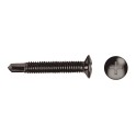 Tornillo rosca chapa gota sebo HM 4x25 cincado negro