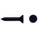 Tornillo rosca chapa DIN7982 4.2x25mm cincado negro