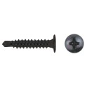 Tornillo aluminio extraplana CET 4.2x23 cincado negro