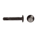 Tornillo para aluminio cabeza baja FST 4.2x16mm cincado negro