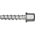 Tornillo directo a hormigón BTS H 6-35 manguito M6 gris cincado aluminio