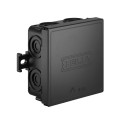 Caja de conexiones de cables IP55 75x75x37mm negro