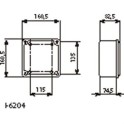 Caja 150x150x70 ciega serie Mariner