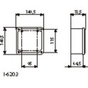 Caja 130x130x60 ciega serie Mariner