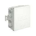 Caja de conexiones de cables IP55 75x75x37mm blanco puro