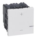 Regulador universal sin neutro 2 hilos 125W blanco gama Mosaic