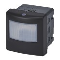 Interruptor automático (detector) universal sin neutro 100W LED negro gama Mosaic