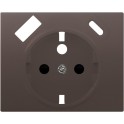 Tapa francesa IRIS USB AC, chocolate