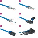 Conector LCS 6RJ45 CAT5E UTP (6u)