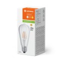 Lámpara LED Classic Edison 40 Filament P 4W 827 Clear E27