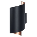 Luminaria Smart+ Orbis Wall lamp Twist negro TW 2x5w 600lm