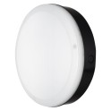 Plafón Bulkhead Sensor EM 250 10W/3K BK IP65 800lm