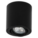 Luminaria SPOT superficie ROUND negro GU10