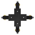 Conector transversal para proyector de carril monofasico TRACKLIGHT negro