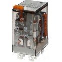 Relé de potencia enchufable en zócalo SERIE 56, 2 contactos conmutados, 12A, AgNi, 230V AC