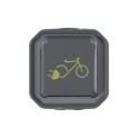 Base de corriente Plexo IP55 para carga de bicicleta eléctrica, monobloc de superficie, antracita