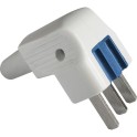 Clavija 2P+T, 25A 250V para cocina, blanco