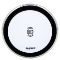 Cargador inalámbrico 15W, IP44, IK08, unidad individual con fuente de alimentación, blanco