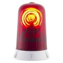 Luz rotativa ROTALLARM S 24V CC/CA gris/rojo