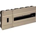 Caja distribución empotrar 16 elementos+4 precintables 420x188x55mm tapa marfil