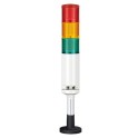 Columna WIFI luminosa 24CC con sonido LED fija / intermitente sonido 85dB diámetro 60 MM IP54 QTG60L-WIZ-BZ-3-24-RAG-QZ18 (con