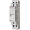 Telerruptor modular/ interruptor unipolar 1NA 16A SERIE 20, montaje carril 35mm, 240V AC contactos AgSnO2 (emb.1u)