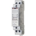 Telerruptor modular/ interruptor bipolar 2NA 16A SERIE 20, montaje carril 35mm, 12V DC contactos AgNi (emb.1u)