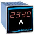 Amperimetro y voltimetro programable corriente alterna 96x48mm Clase 0,5 en panel