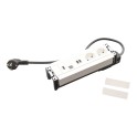 Toma de corriente Incara Multilink montaje empotrado en mobiliario 8 módulos: 2 tomas 2P+T + 1 USB A+C + 1 RJ45 cat6 UTP + 1 H