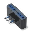 Adaptador 2P+T-16A( S17)4x2P+T-16A-P17/11 negro