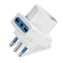 Adaptador 2P+T-16A 2x2P+T-16A 1x2P+T-16A blanco