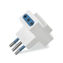 Adaptador AZZURRA 2P+T-10A 3x2P+T-10A blanco