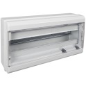 Caja distribución 348x192x68mm 18 elementos con tapa blanco