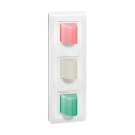 Visor pasillo rojo/blanco/verde LED IP20 24V 3 postes