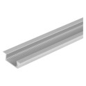 Perfil plano forma de U con aletas aluminio LS AY-PF01/UW/22X6/10/2 5X5X1 (2m)