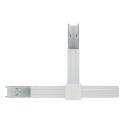 Juego carril de montaje TRUSYS FLEX T02-NODE 5P blanco  (2u)